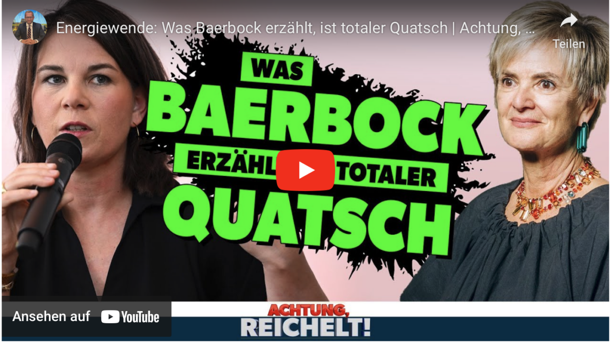 Energiewende: Was Baerbock erzählt, ist totaler Quatsch!