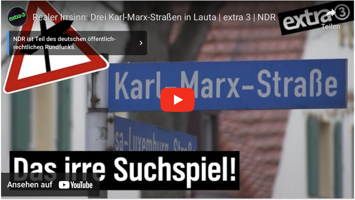 Realer Irrsinn: Drei Karl-Marx-Straßen in Lauta
