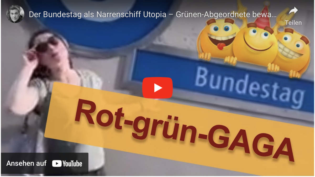 Der Bundestag als Narrenschiff Utopia – Grünen-Abgeordnete bewahrheitet Warnung von F.J. Strauss