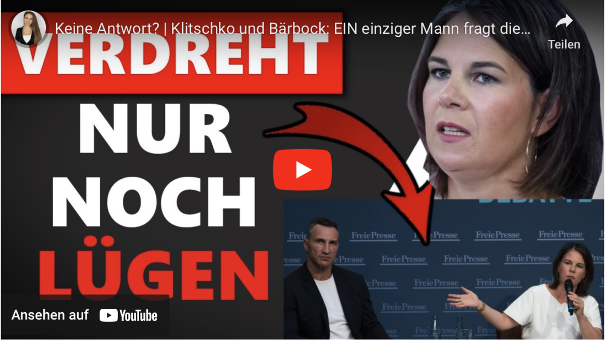 Keine Antwort? | Klitschko und Bärbock: EIN einziger Mann fragt die richtige Frage!