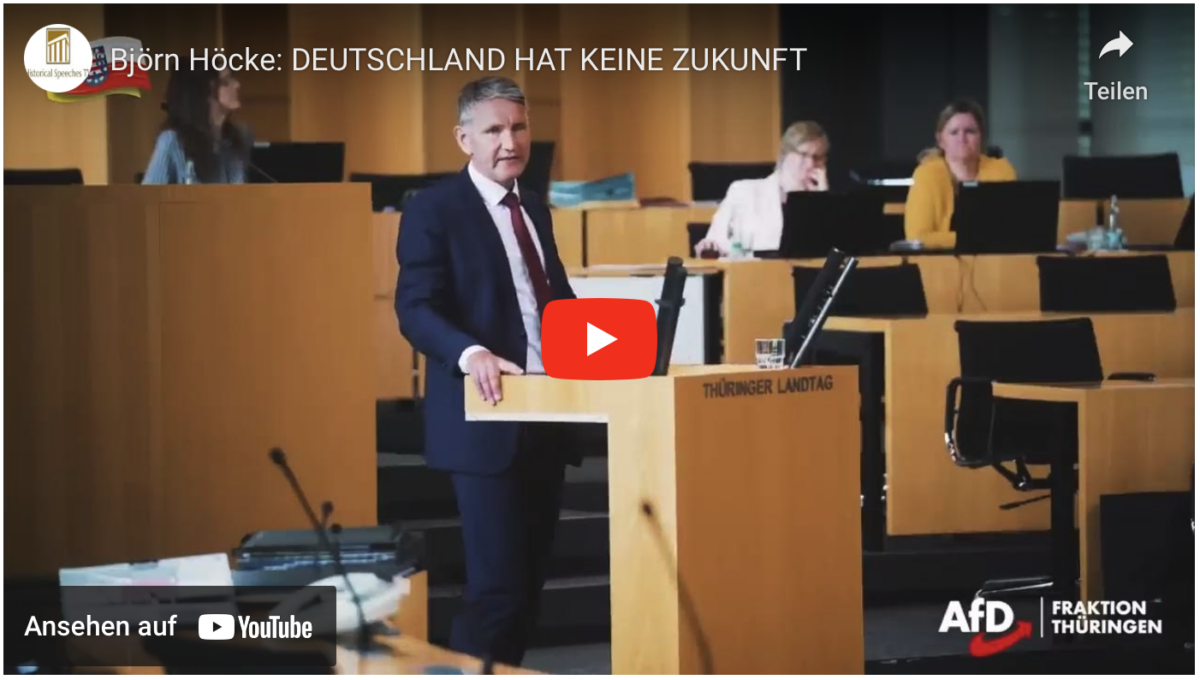 Björn Höcke: DEUTSCHLAND HAT KEINE ZUKUNFT
