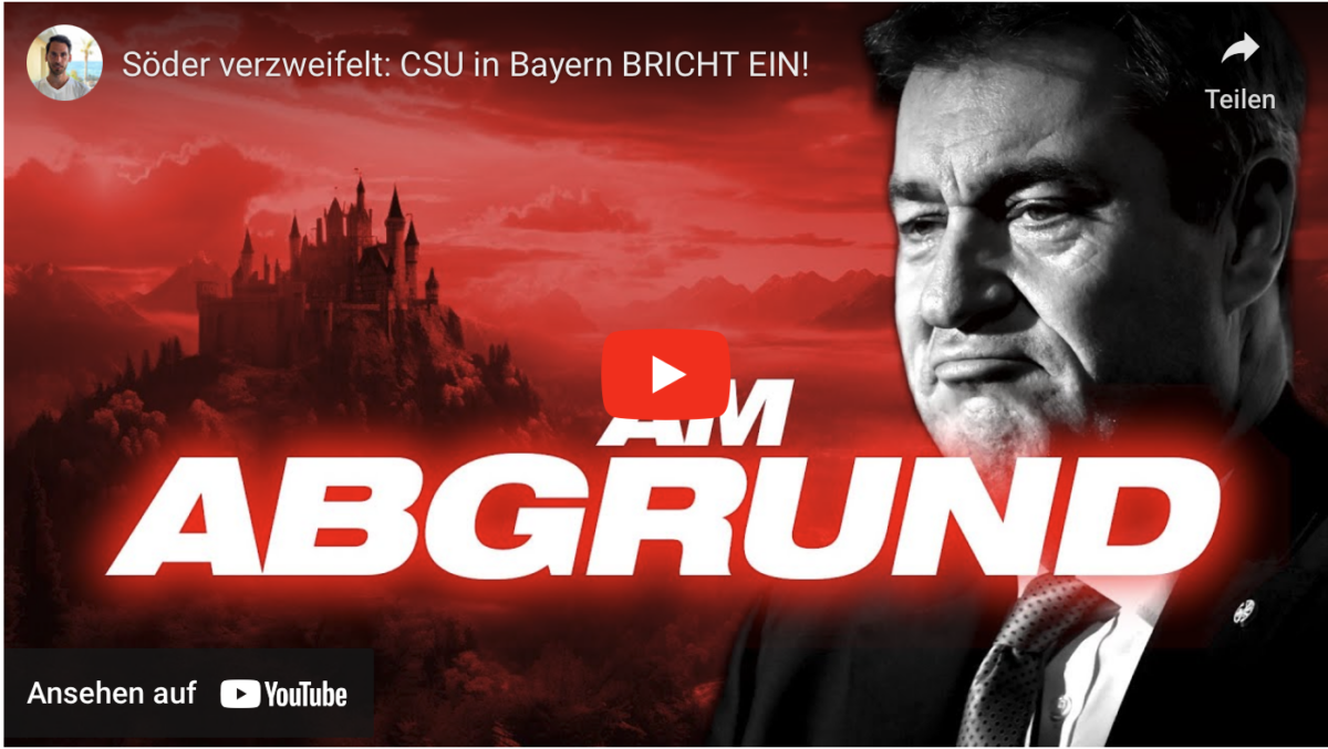 Söder verzweifelt: CSU in Bayern BRICHT EIN!