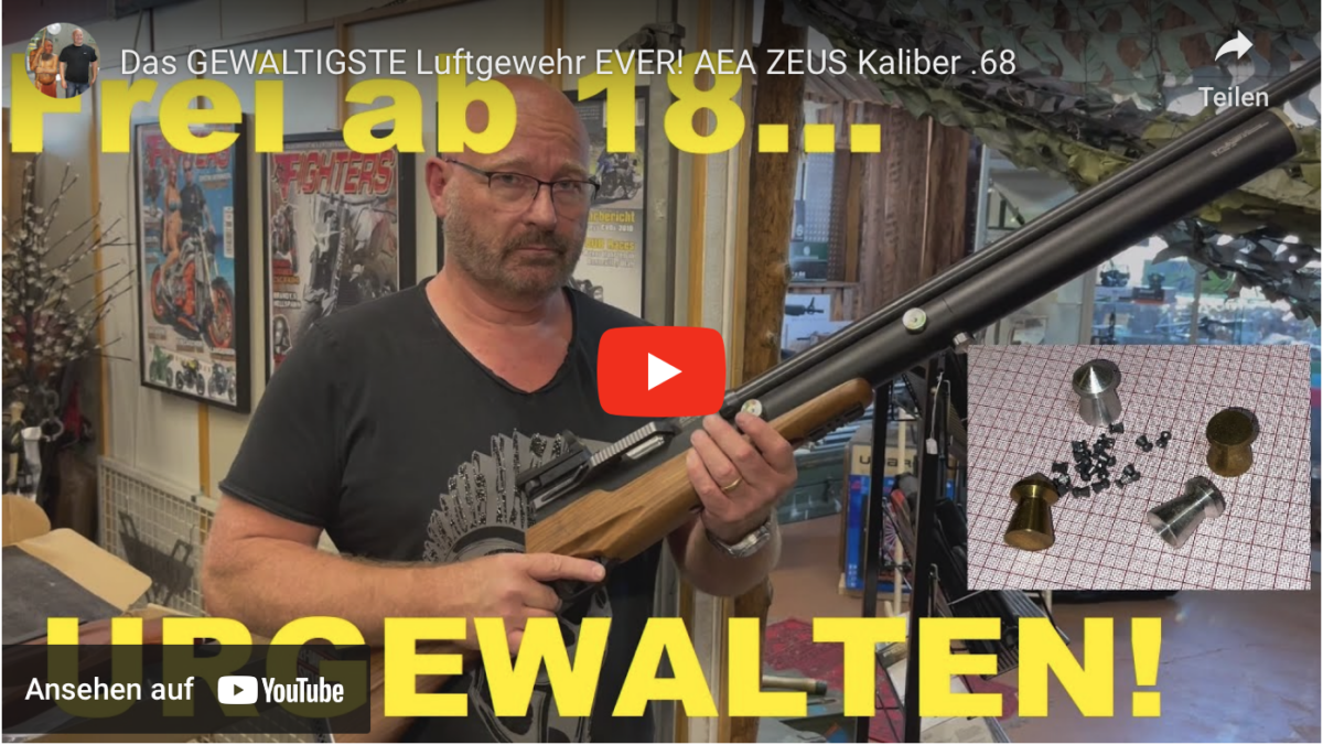 Das GEWALTIGSTE Luftgewehr EVER! AEA ZEUS Kaliber .68