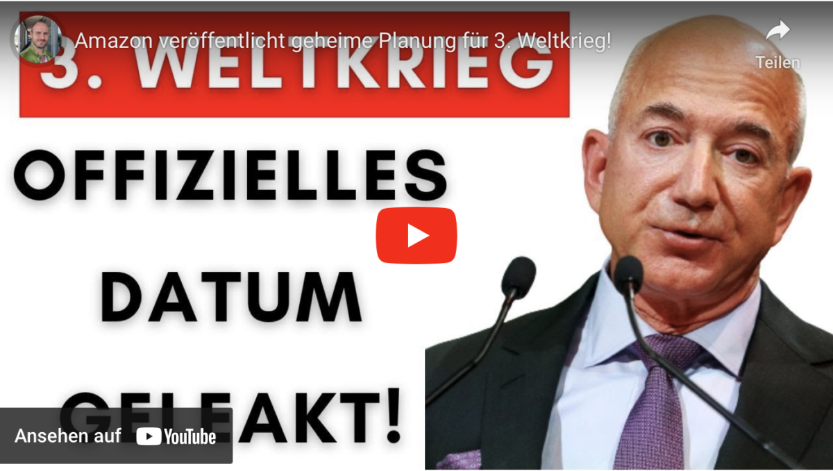 Amazon veröffentlicht geheime Planung für 3. Weltkrieg!
