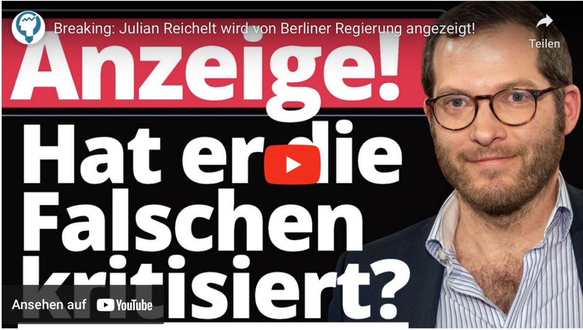 Breaking: Julian Reichelt wird von Berliner Regierung angezeigt!