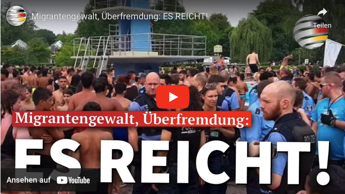 Migrantengewalt, Überfremdung: ES REICHT!