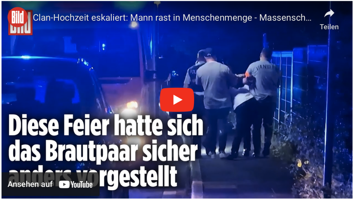 Clan-Hochzeit eskaliert: Mann rast in Menschenmenge – Massenschlägerei!