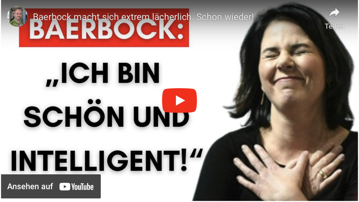 Baerbock macht sich extrem lächerlich. Schon wieder!