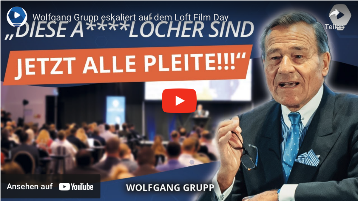 Wolfgang Grupp eskaliert auf dem Loft Film Day