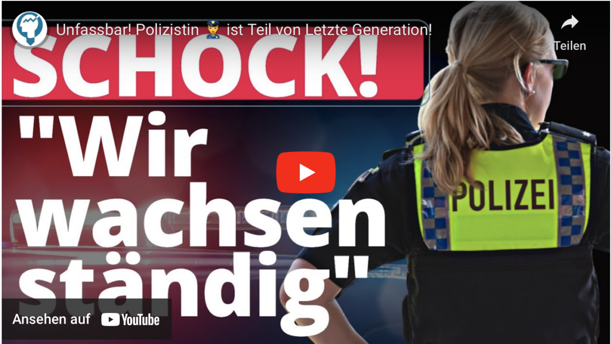 Unfassbar! Polizistin ist Teil von Letzte Generation!