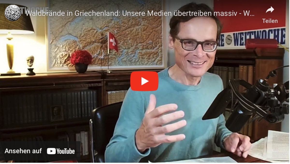 Waldbrände in Griechenland: Unsere Medien übertreiben massiv – Weltwoche Daily CH, 26.07.2023