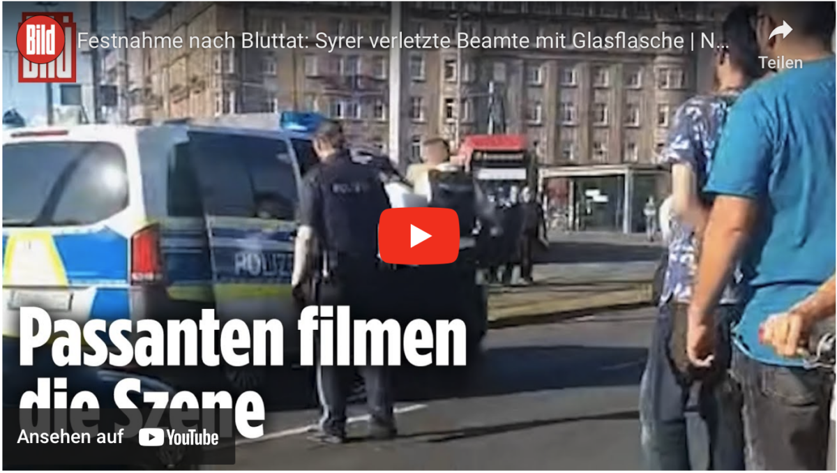 Festnahme nach Bluttat: Syrer verletzte Beamte mit Glasflasche | Nürnberg