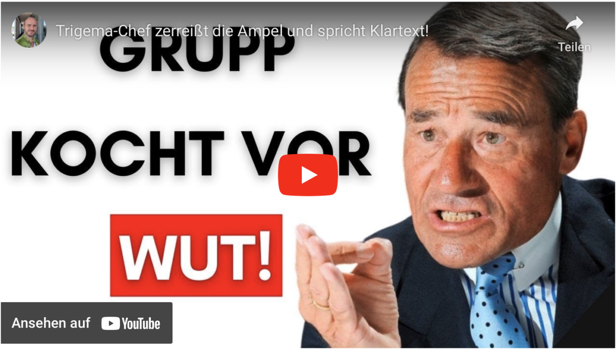 Trigema-Chef zerreißt die Ampel und spricht Klartext!