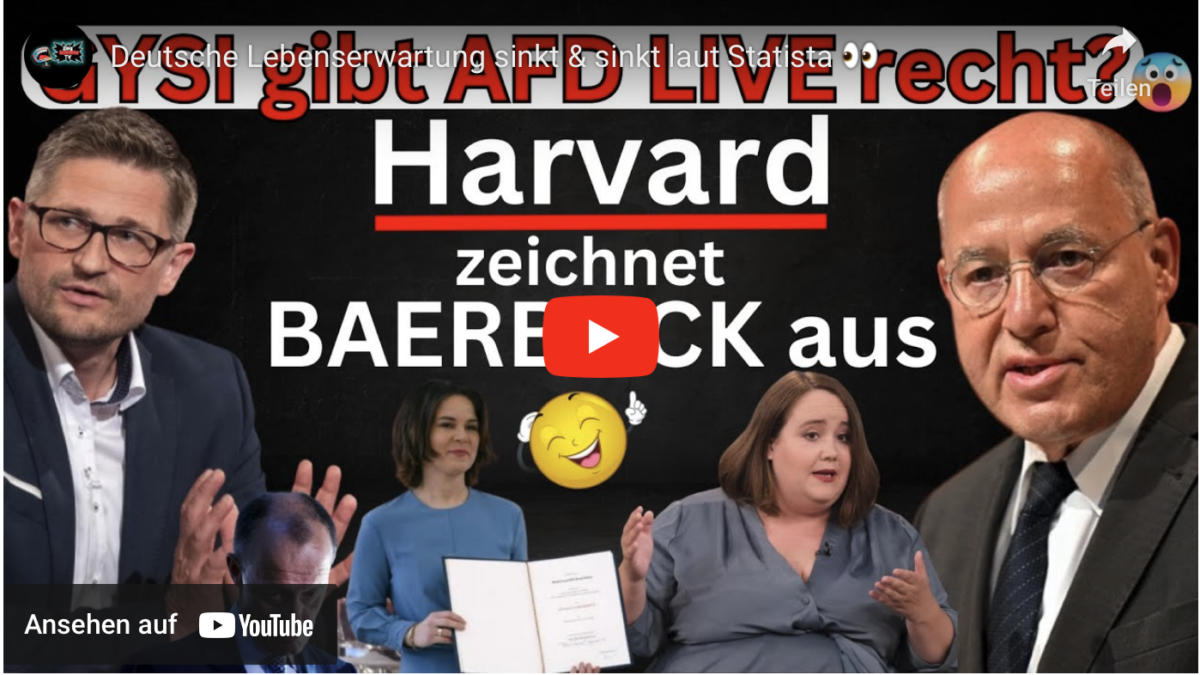 Deutsche Lebenserwartung sinkt & sinkt laut Statista!