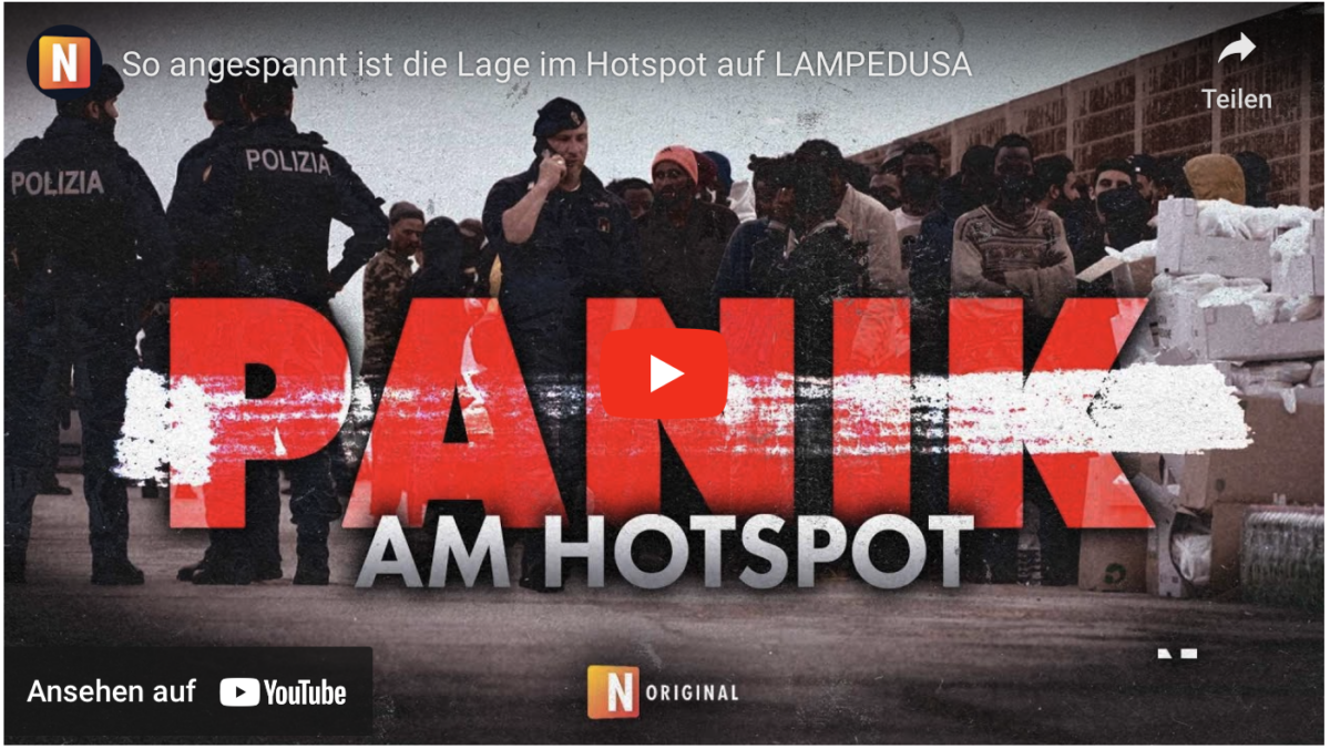 So angespannt ist die Lage im Hotspot auf LAMPEDUSA!