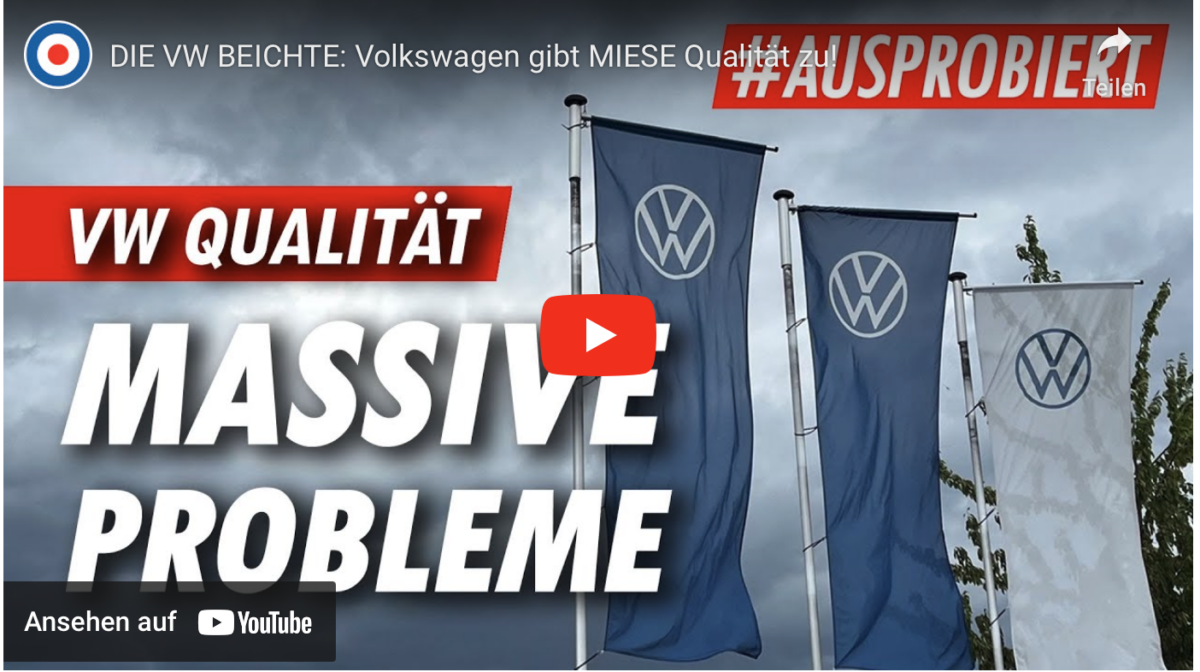 DIE VW BEICHTE: Volkswagen gibt MIESE Qualität zu!