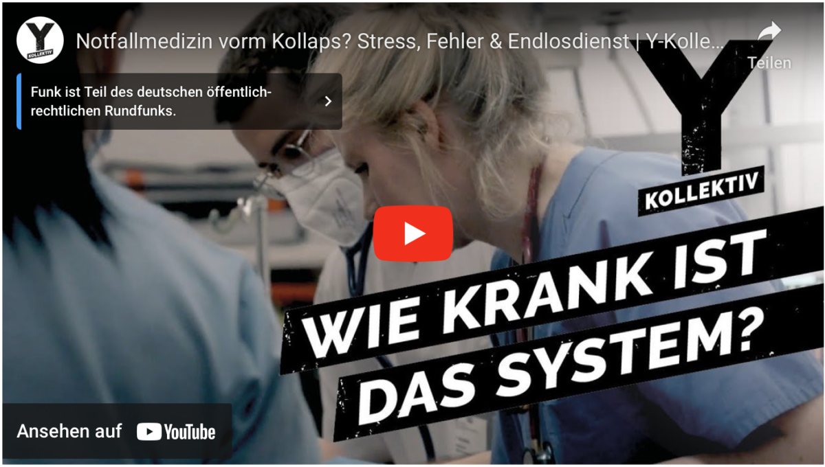 Notfallmedizin vorm Kollaps? Stress, Fehler & Endlosdienst | Y-Kollektiv