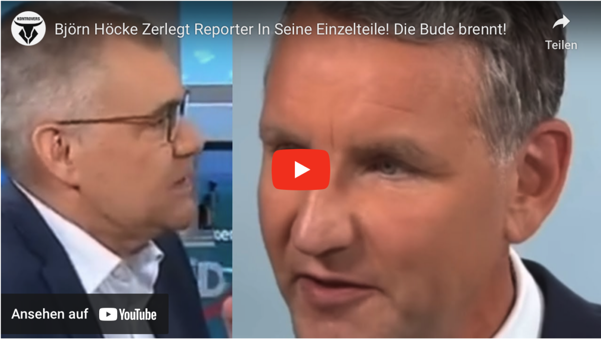 Björn Höcke Zerlegt Reporter In Seine Einzelteile! Die Bude brennt!