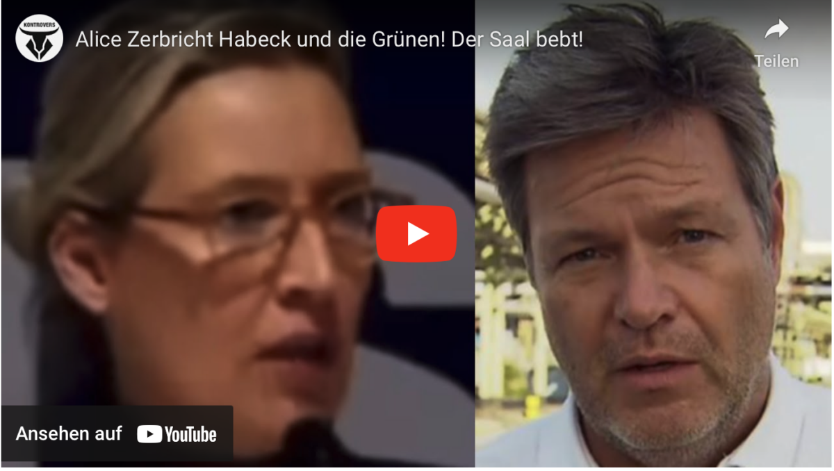 Alice Zerbricht Habeck und die Grünen! Der Saal bebt!