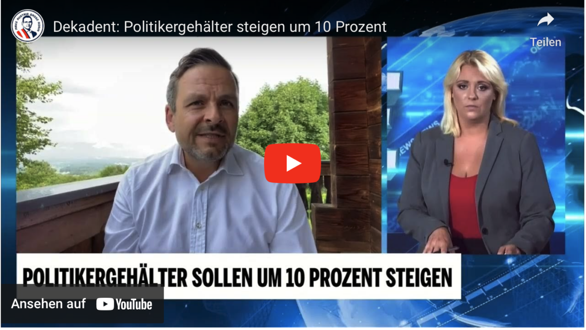 Dekadent: Politikergehälter steigen um 10 Prozent!