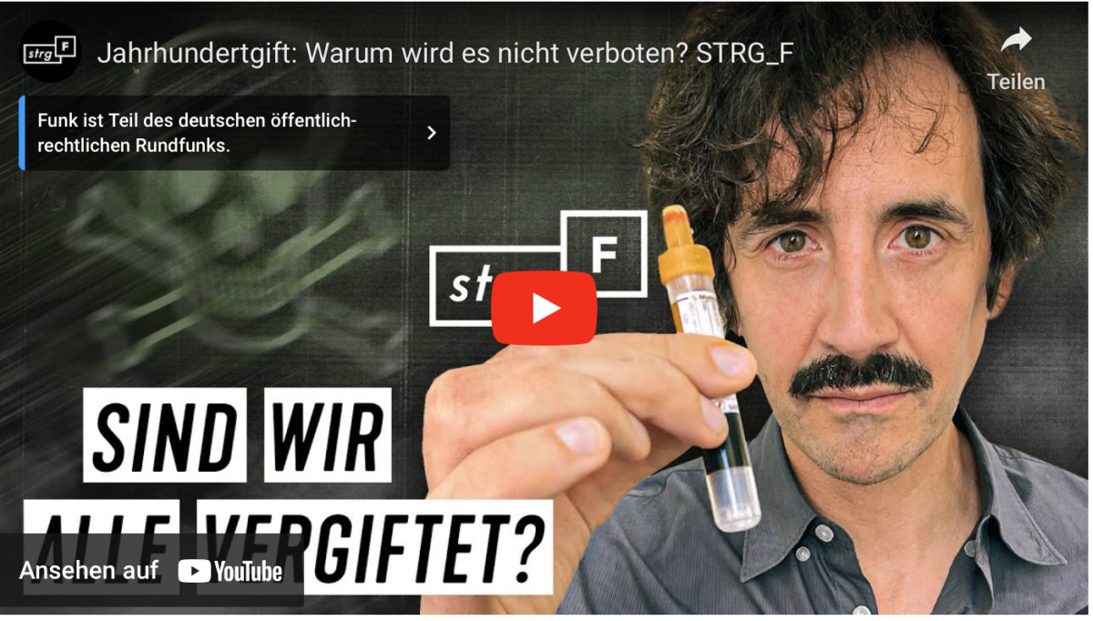 Jahrhundertgift: Warum wird es nicht verboten? STRG_F