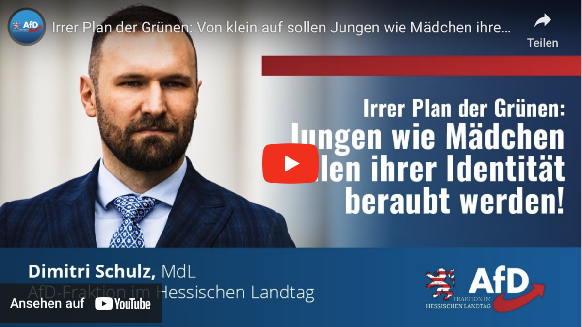 Irrer Plan der Grünen: Von klein auf sollen Jungen wie Mädchen ihrer Identität beraubt werden!