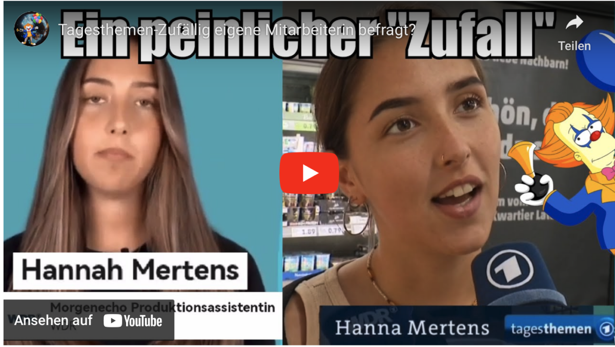 Tagesthemen-Zufällig eigene Mitarbeiterin befragt?