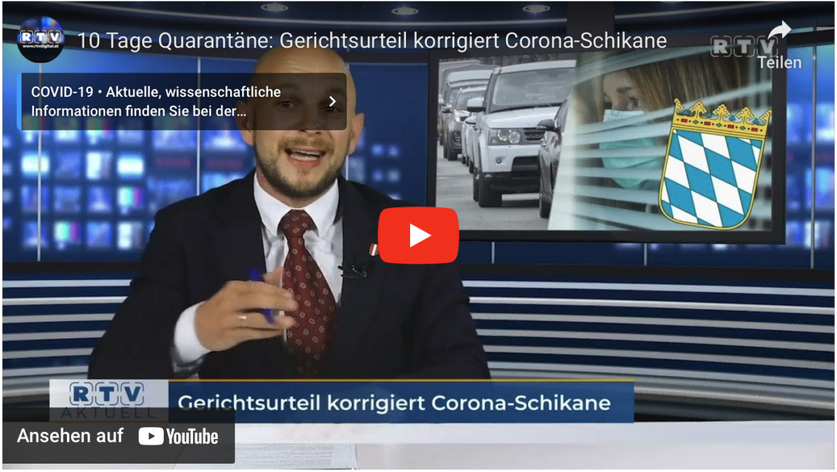 10 Tage Quarantäne: Gerichtsurteil korrigiert willkürliche Corona-Schikane!