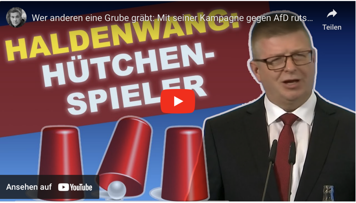 Wer anderen eine Grube gräbt: Mit seiner Kampagne gegen AfD rutscht Haldenwang auf Bananenschale aus!