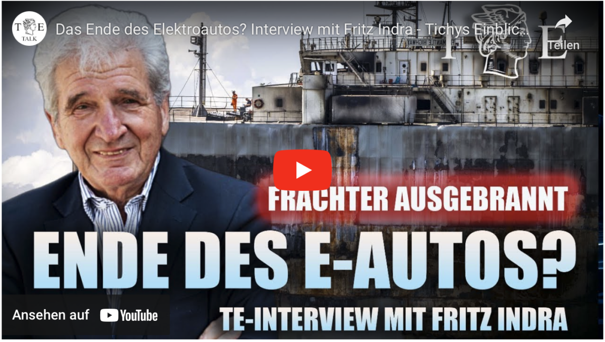 Das Ende des Elektroautos? Interview mit Fritz Indra – Tichys Einblick Talk