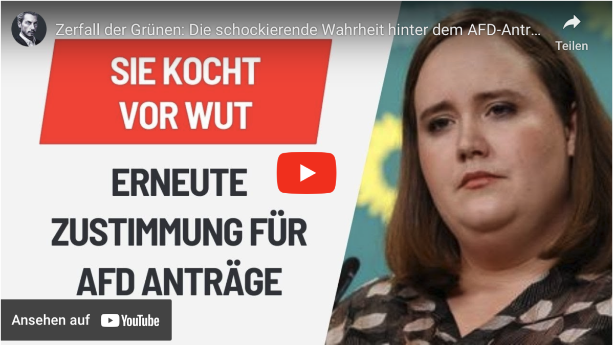 Zerfall der Grünen: Die schockierende Wahrheit hinter dem AFD-Antrag!