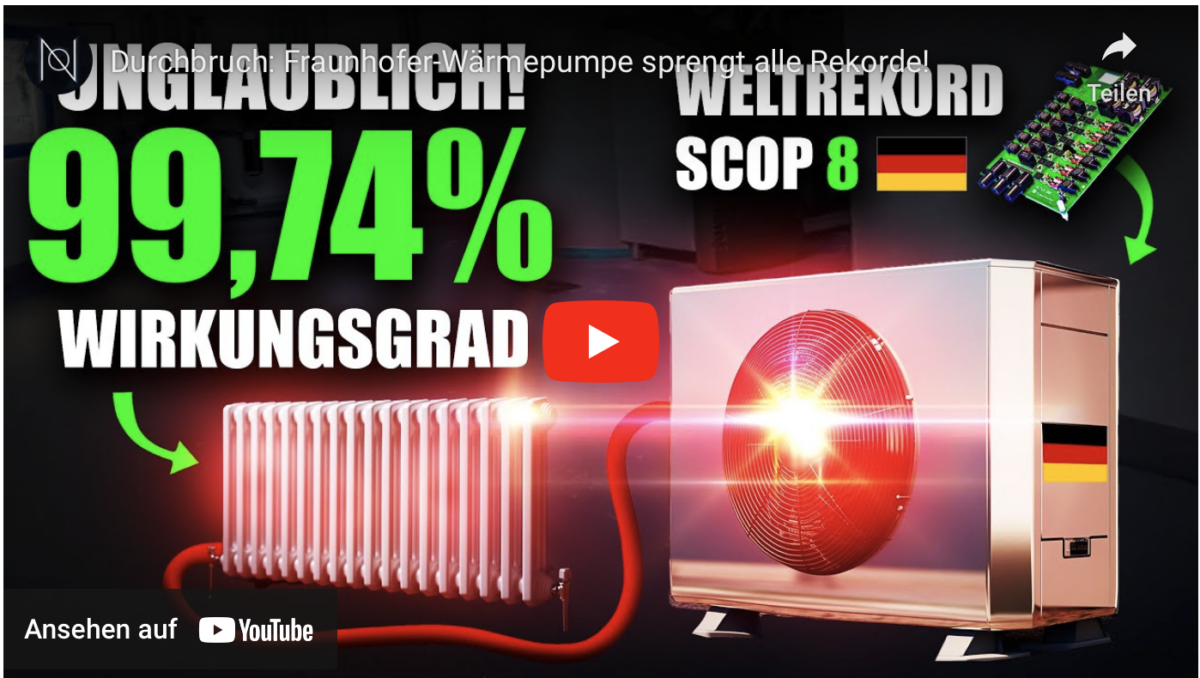 Durchbruch: Fraunhofer-Wärmepumpe sprengt alle Rekorde!