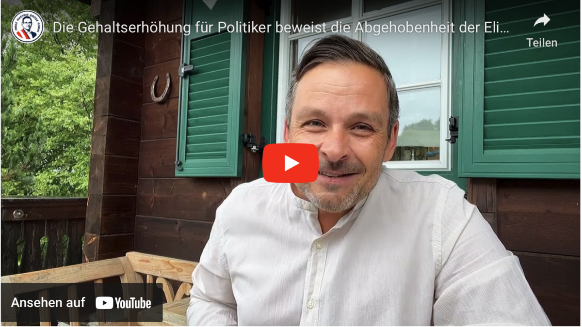 Die Gehaltserhöhung für Politiker beweist die Abgehobenheit der Eliten!