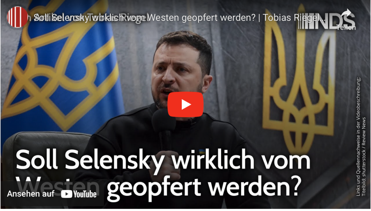 Soll Selensky wirklich vom Westen geopfert werden?