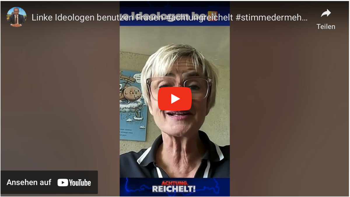 Linke Ideologen benutzen Frauen #achtungreichelt #stimmedermehrheit