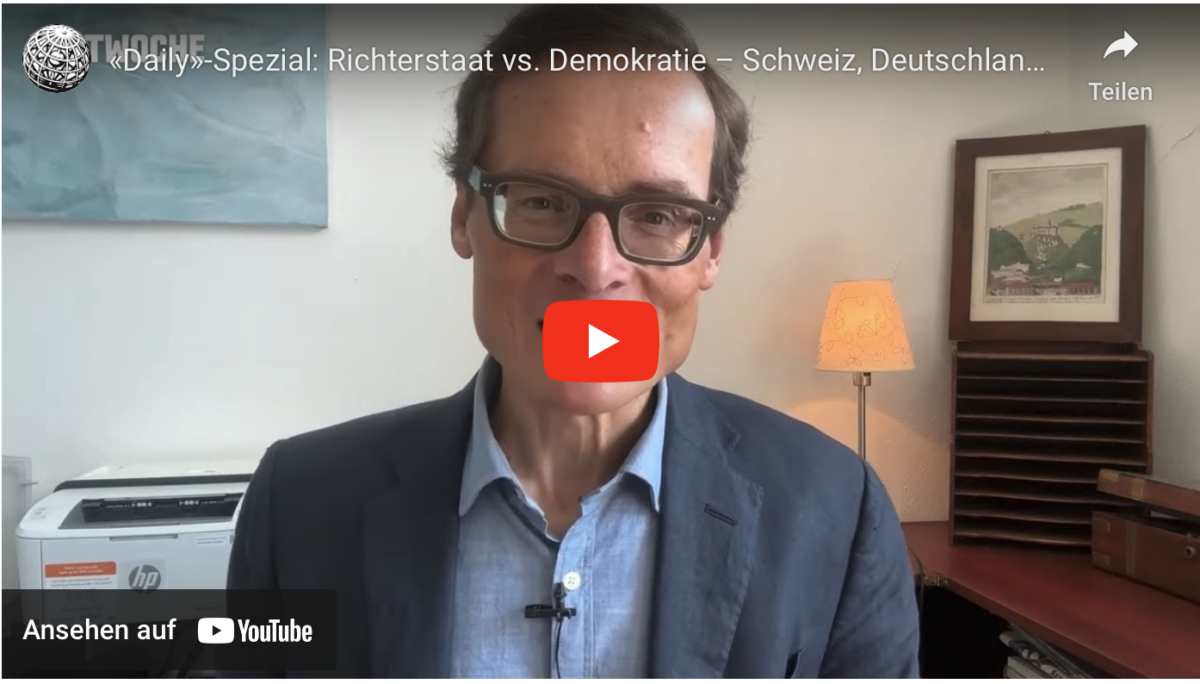 «Daily»-Spezial: Richterstaat vs. Demokratie – Schweiz, Deutschland und Israel!