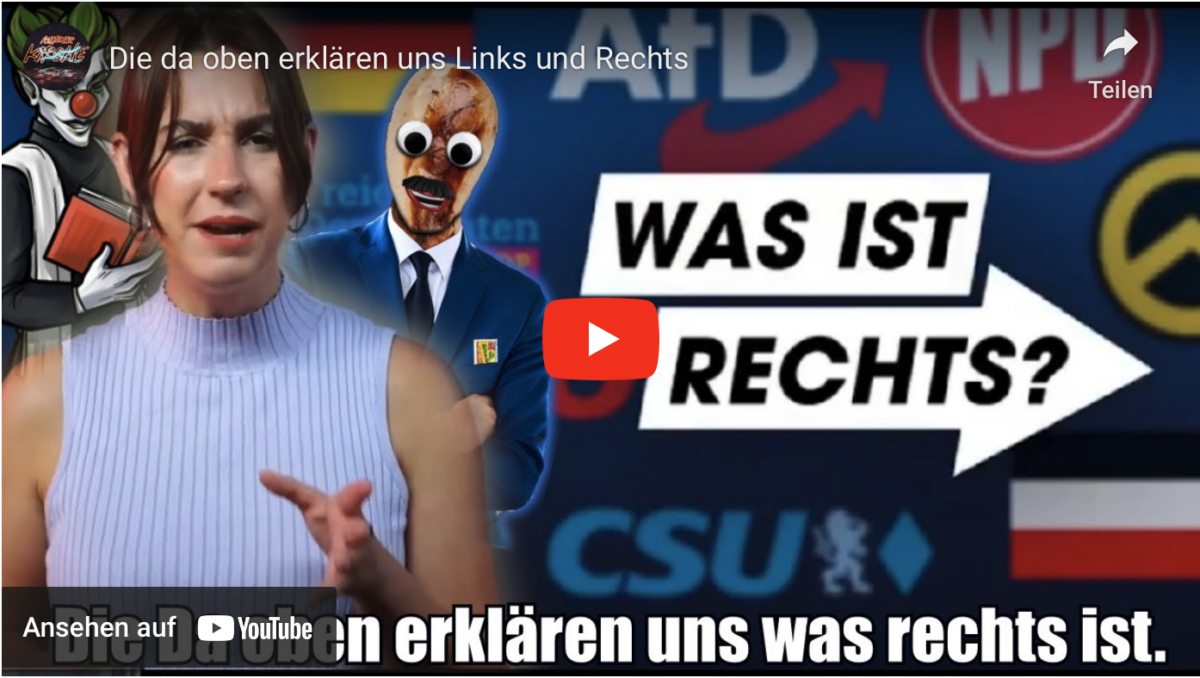 Die da oben erklären uns Links und Rechts