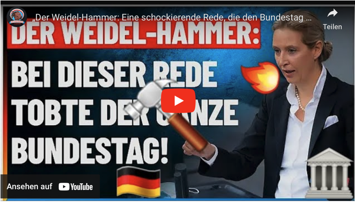 „Der Weidel-Hammer: Eine schockierende Rede, die den Bundestag erschütterte! #AfD – Alice Weidel