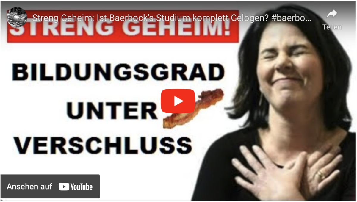Streng Geheim: Ist Baerbock’s Studium komplett Gelogen? #baerbock