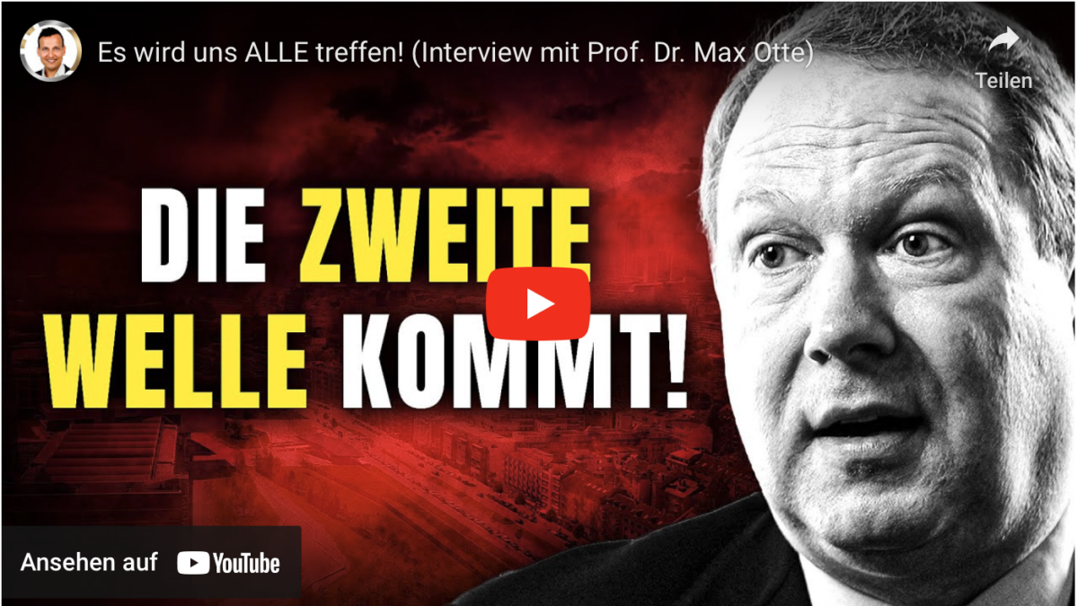 Es wird uns ALLE treffen! (Interview mit Prof. Dr. Max Otte)