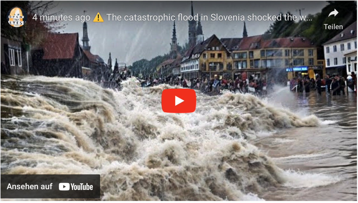 Vor 4 Minuten ⚠️ Die katastrophale Flut in Slowenien schockierte ganz Europa! Es gibt keine Hilfe!