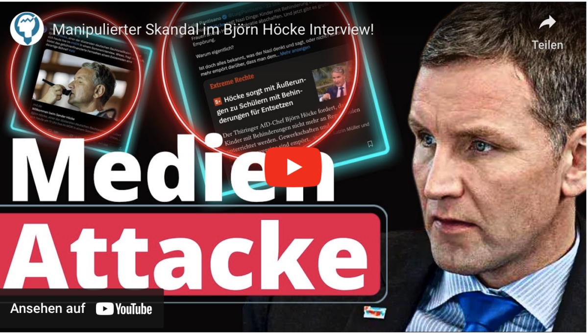 Manipulierter Skandal im Björn Höcke Interview!