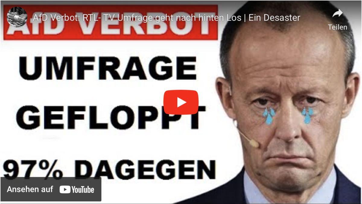 AfD Verbot: RTL- TV Umfrage geht nach hinten Los | Ein Desaster