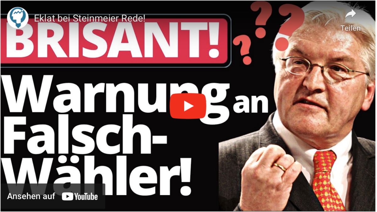 Eklat bei Steinmeier Rede!