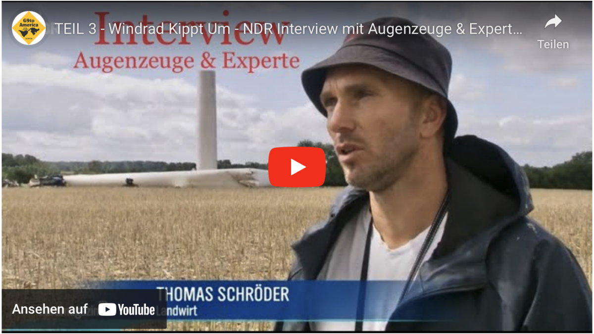 TEIL 3 – Windrad Kippt Um – NDR Interview mit Augenzeuge & Experte – Gnoien 08.08.2023