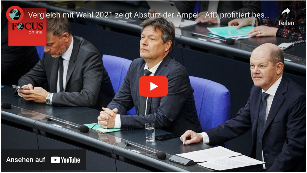 Vergleich mit Wahl 2021 zeigt Absturz der Ampel – AfD profitiert besonders stark