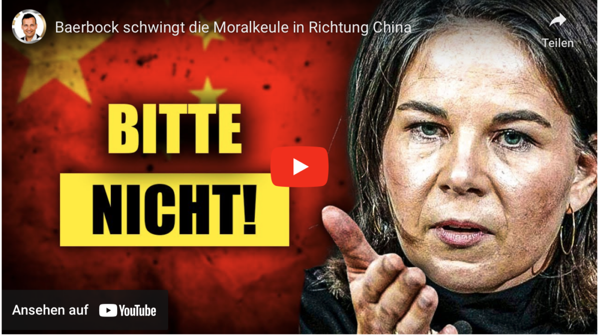 Baerbock schwingt die Moralkeule in Richtung China