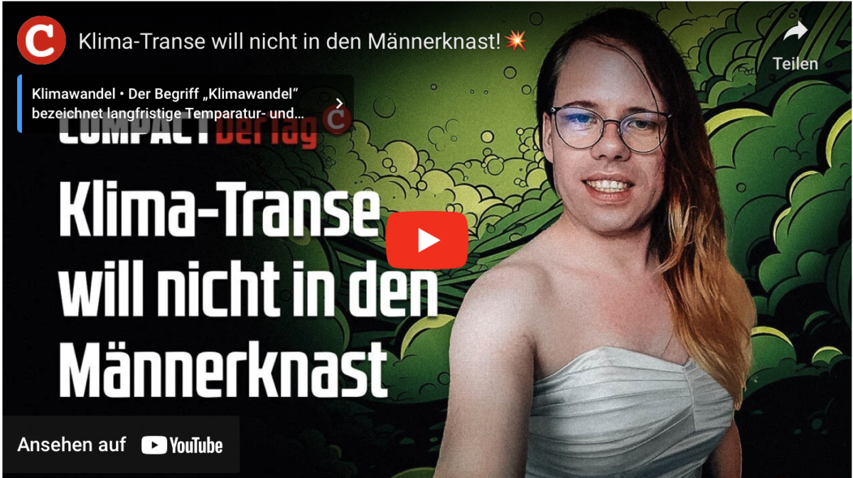 Klima-Transe will nicht in den Männerknast!