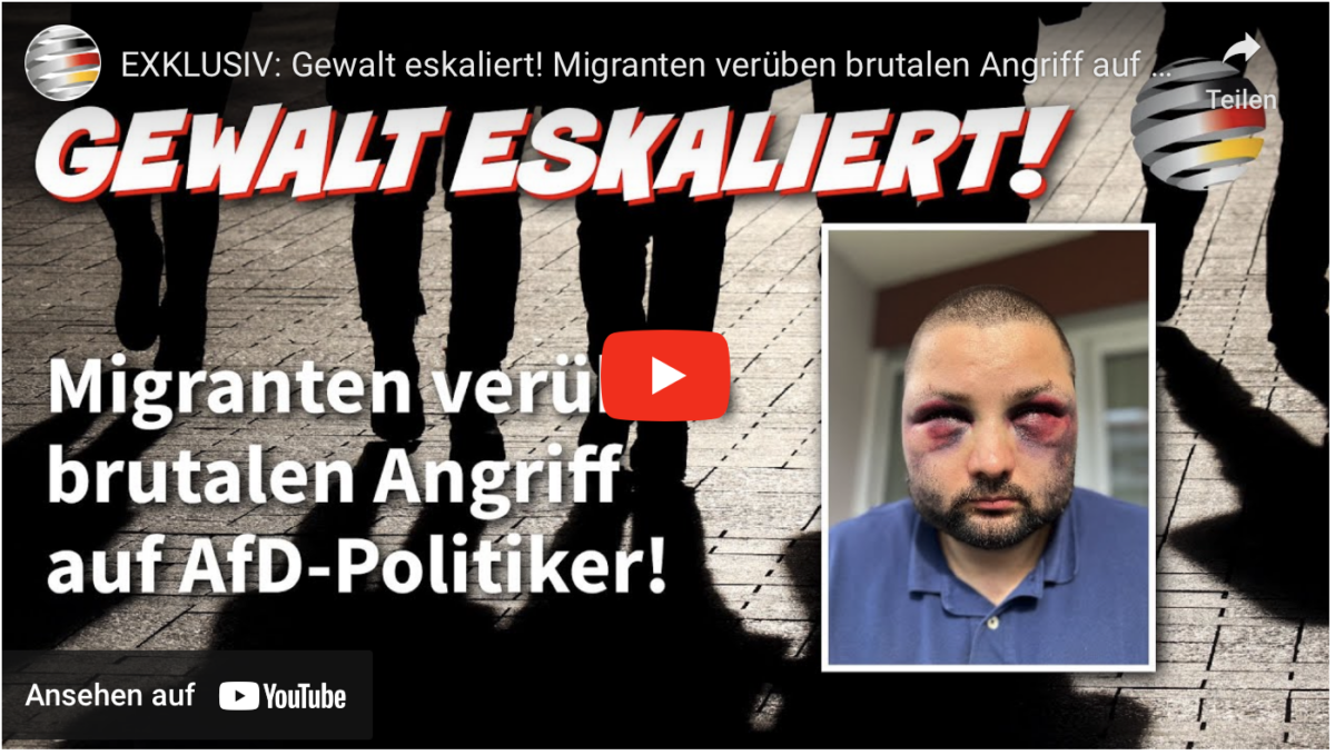 EXKLUSIV: Gewalt eskaliert! Migranten verüben brutalen Angriff auf AfD-Politiker!