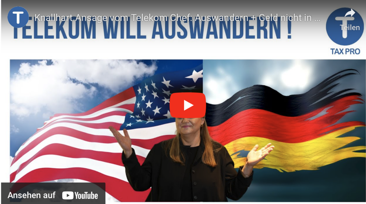 Knallhart Ansage vom Telekom Chef: Auswandern + Geld nicht in Deutschland ausgeben!